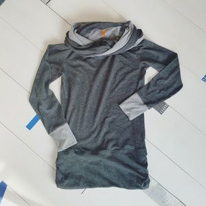 Lucy Cowl Neck Tunic in Charcoal